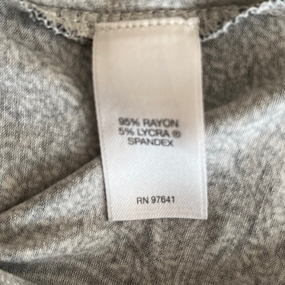 J. Jill Ballet Neck 3/4 Sleeve Black and White Print Top Size XL - Picture 8 of 8